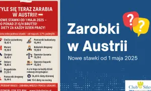 Zarobki elektryka w Austrii: 3500€ brutto + 13. i 14. pensja?