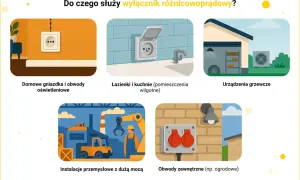 Garaż pod napięciem: Jak prawidłowo dobrać bezpieczniki i RCD?