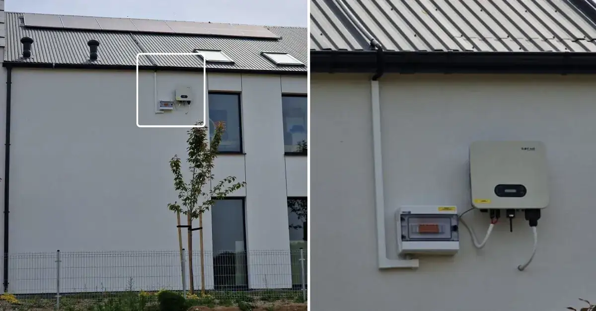 falownik fotowoltaiczny na zewnątrz montaż