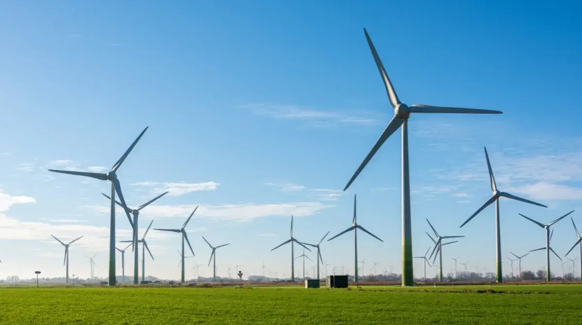 nowoczesna farma wiatrowa w Polsce