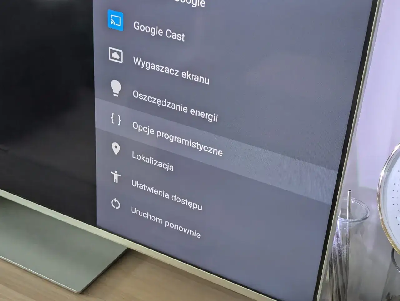 ustawienia oszczędzania energii telewizora